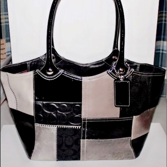 💥EUC💥♦️RARE♦️AUTHENTIC COACH F14045 BLEECKER PATCHWORK - Picture 6 of 14